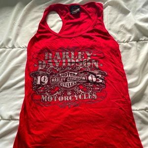 Harley racerback tank